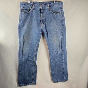 Levis 505 Jeans 38x30 Blue Denim Regular Fit Straight Leg 100% Cotton Normcore